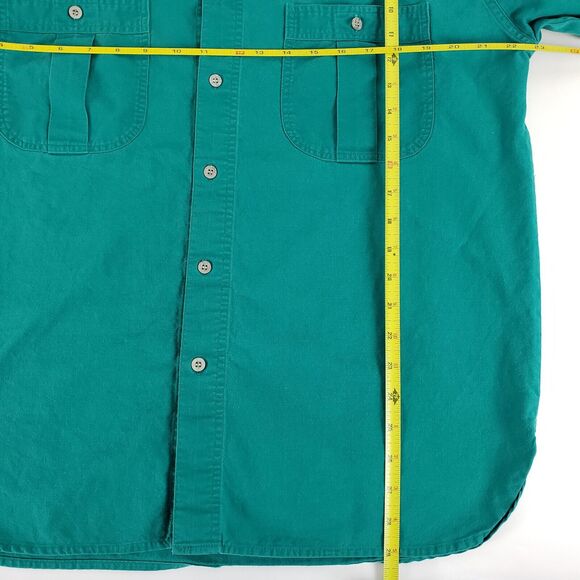 VINTAGE The North Face Mens SIZE M/L Green Button Down Shirt 70s 80s Long Sleeve - Picture 7 of 9